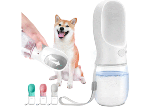 DKプラスペット用ウォーターボトル ウォーターボトル 犬猫兼用 持ち運びに便利 各種ペット用 水槽付き 水漏れ防止 水分補給簡単 犬の散歩に